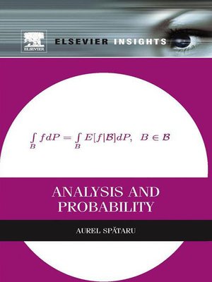 cover image of Analysis and Probability